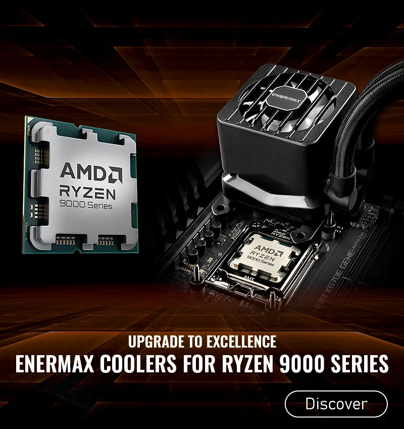 ENERMAX CPU Coolers Fully Support New AMD Ryzen 9000 Processors