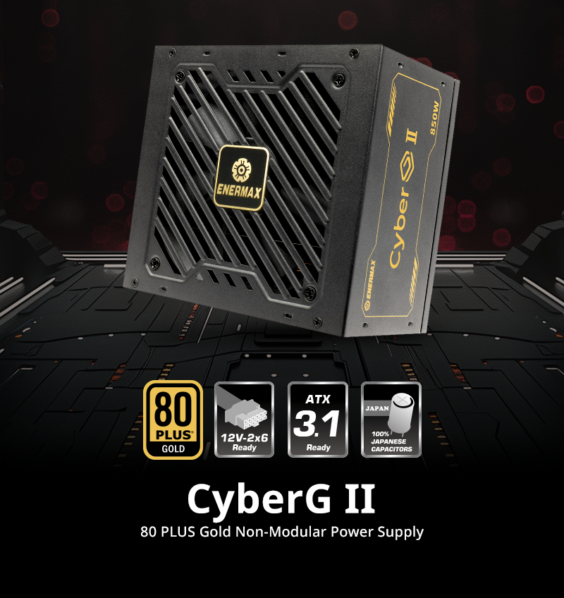 CyberG II 80 PLUS Gold Non-Modular Power Supply