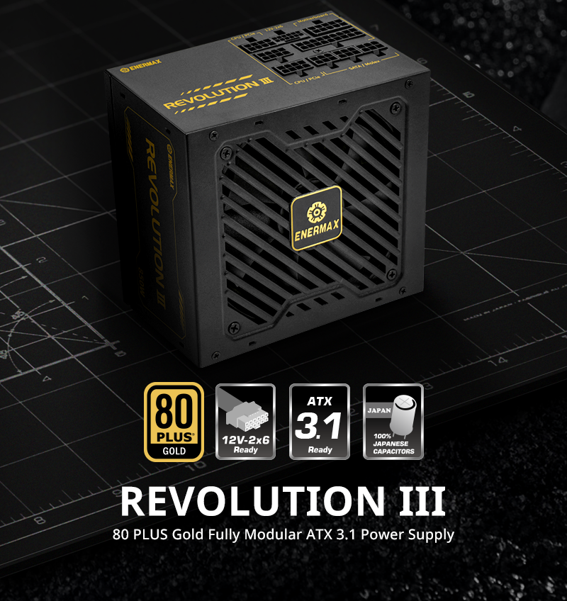 REVOLUTION III 80 PLUS Gold Fully Modular ATX 3.1 Power Supply