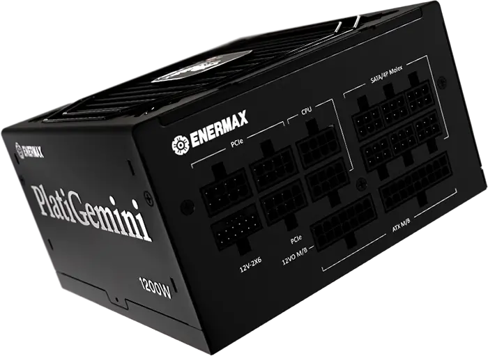 PlatiGemini 1200 Watt 80 PLUS Platinum Fully Modular ATX 3.1 & ATX 12VO Power Supply_hero